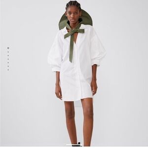 Zara long poplin shirt